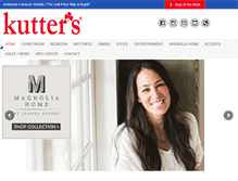 Tablet Screenshot of kuttersfurniturestore.com